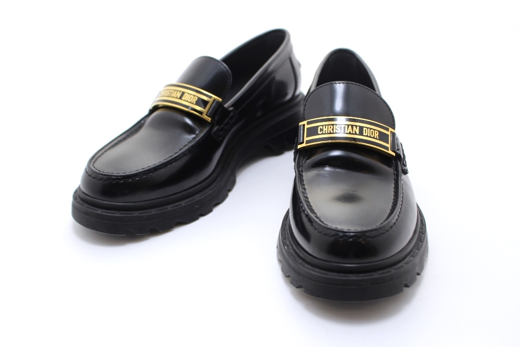Dior ディオール CODE ロゴプレート ローファー レディース36ハーフ