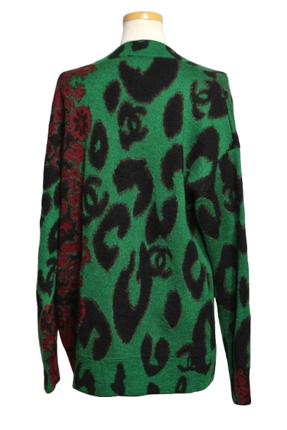 CHANEL シャネル カーディガン 23AW レディース38 グリーン