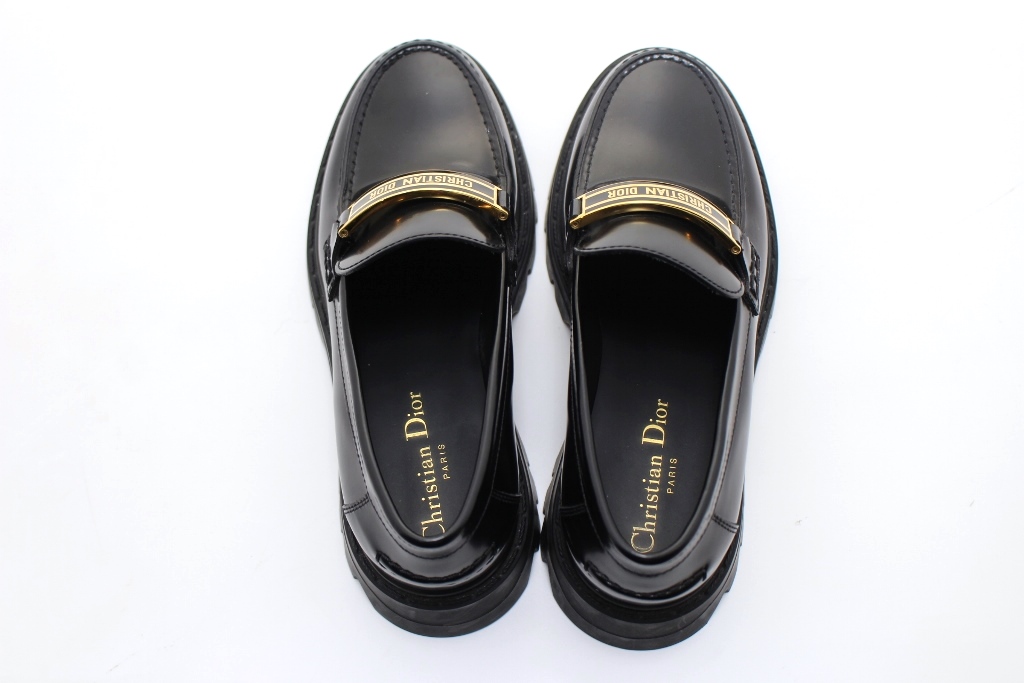 Dior ディオール CODE ロゴプレート ローファー レディース36ハーフ