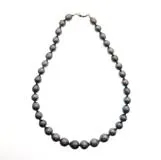 JWEWLRY　ノンブラドジュエリー　貴金属・宝石　ネックレス　シルバー925　ブラックパール　約54g　約40cm　2120000325960　【205】
