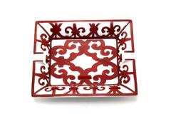 HERMES エルメス 小物 ガダルキヴィール 灰皿 レッド/ホワイト  ポーセリン