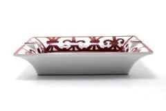 HERMES エルメス 小物 ガダルキヴィール 灰皿 レッド/ホワイト