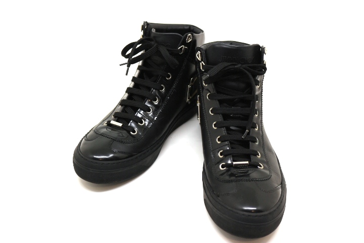 JIMMY CHOO ジミーチュウ 靴 スニーカー メンズ43 約28ｃｍ ブラック