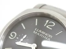 L番　PANERAI　パネライ　時計　ルミノールマリーナ 1950 3DAYS　PAM00328　ブラック文字盤　シースルーバック　ステンレススチール　自動巻き　メンズ