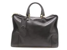 ロエベ　アマソナ40ブラック　美品未使用品 LOEWE ロエベ アマソナ40 ブラック レザー ハンドバッグ【431