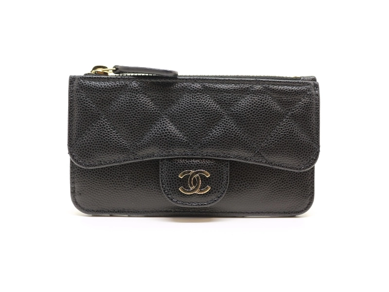 CHANEL シャネル クラシックカードケース ブラック/SV マトラッセ キャビアスキン AP2570 カードケース コインケース  2120000292958【200】 の購入なら「質」の大黒屋（公式）