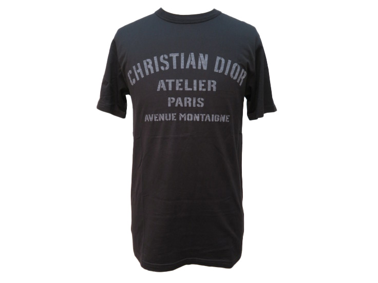 DIOR ディオール アトリエロゴTシャツ メンズXS ブラック コットン 043J615A0589 2143200546140 【432】  の購入なら「質」の大黒屋（公式）