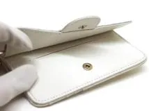 CHANEL　シャネル　マトラッセ　クラシックカードホルダー　ホワイト/ＧＰ　キャビアスキン　AP2570　2147100581997　【200】