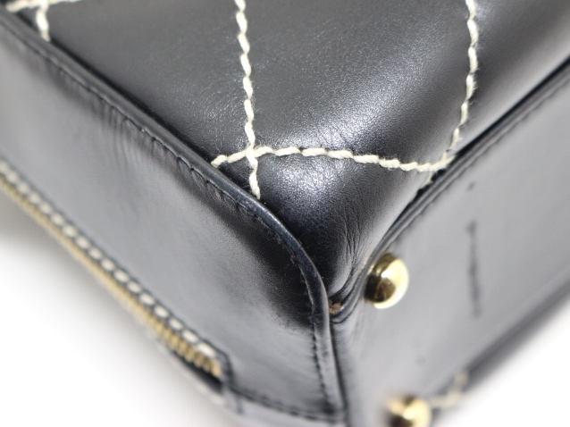CHANEL シャネル ワイルドステッチ ハンドバッグ ボストンバッグ