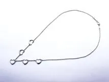 極美品　Tiffany & Co. シルバー　5連オープンハートネックレス TIFFANY&Co ティファニー 5連オープンハートネックレス シルバー