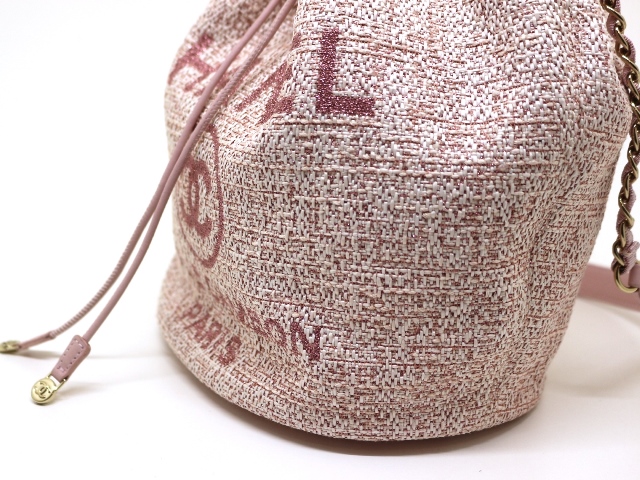 CHANEL シャネル ドーヴィル 巾着チェーン ショルダーバッグ