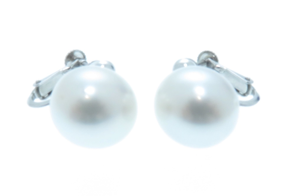 JWEWLRY　ノンブランドジュエリー　貴金属・宝石　ピアス　パール　K14ホワイトゴールド　約6.1g　2143000711533　【205】