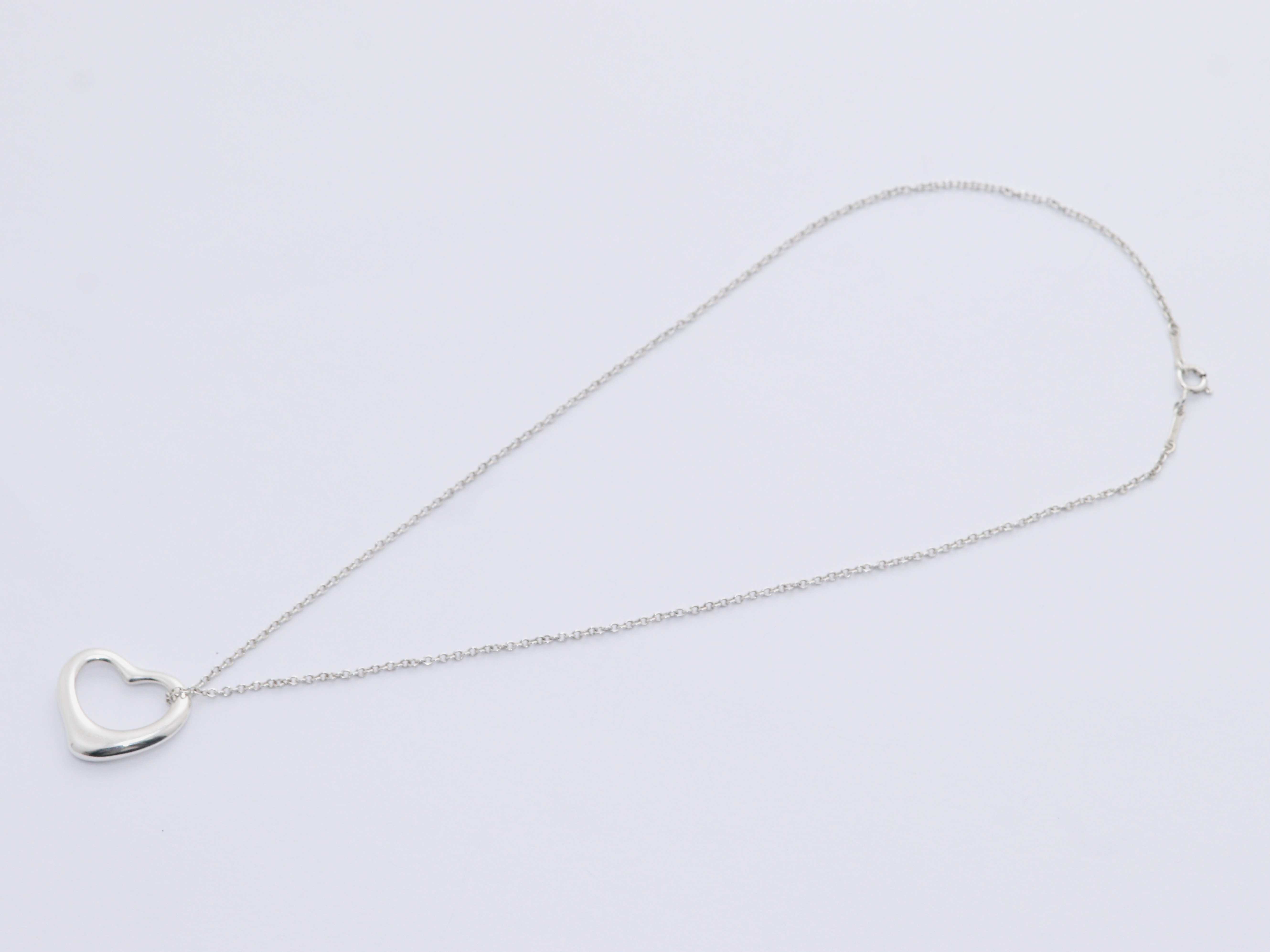TIFFANY&Co ティファニー オープンハートネックレス シルバー
