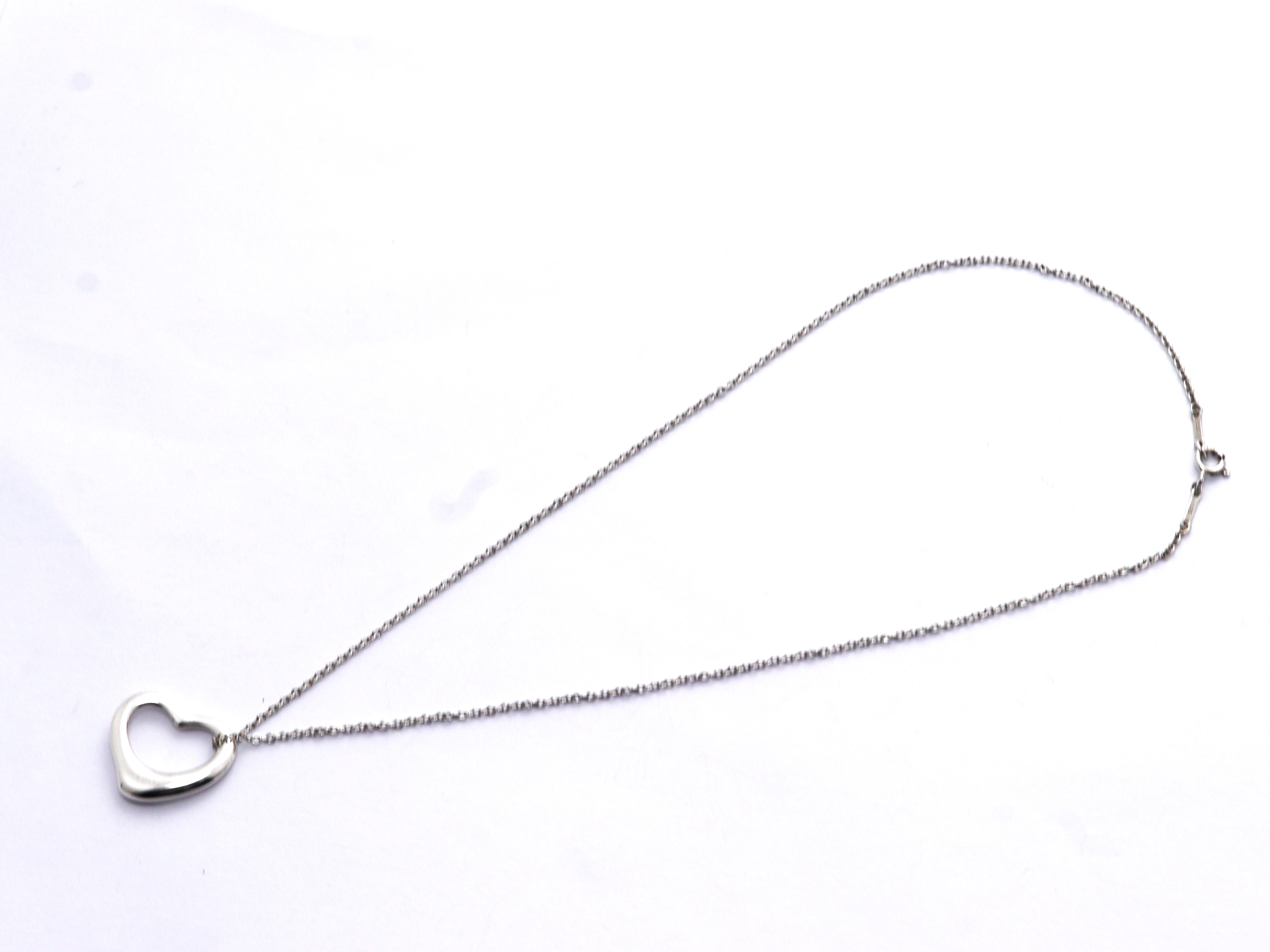 Tiffany & Co. ハート型シルバーネックレス TIFFANY&Co. ティファニー フルハート ネックレス シルバー レディース