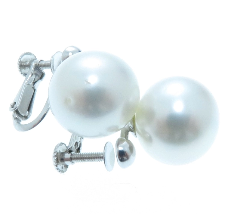 JWEWLRY　ノンブランドジュエリー　貴金属・宝石　ピアス　パール　K14ホワイトゴールド　約6.1g　2143000711533　【205】