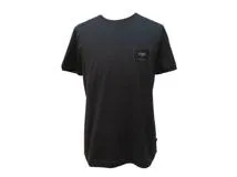 FENDI　フェンディ　ブラックジャージー　Tシャツ　メンズM　ブラック　コットン　FY0894A9RLF0QA1　2143200546201　【432】
