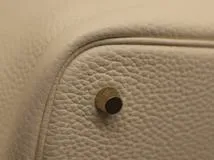 HERMES エルメス ピコタンロックMM ハンドバッグ ナタ B刻 2023年 トリヨンクレマンス GP ゴールドメッキ金具 2120000352102【200】