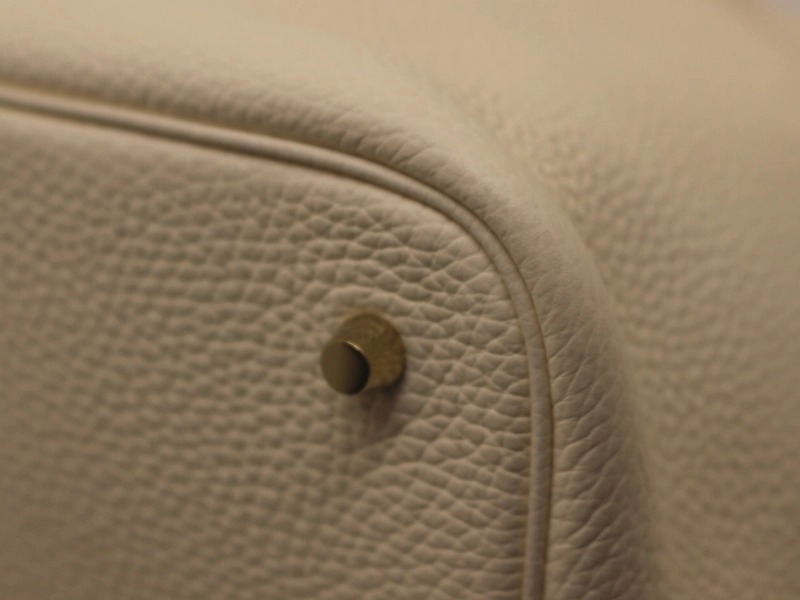 HERMES エルメス ピコタンロックMM ハンドバッグ ナタ B刻 2023年 トリヨンクレマンス GP ゴールドメッキ金具 2120000352102【200】