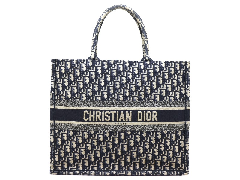 Dior ディオール ブックトート Book Tote バッグ ラージ オブリーク