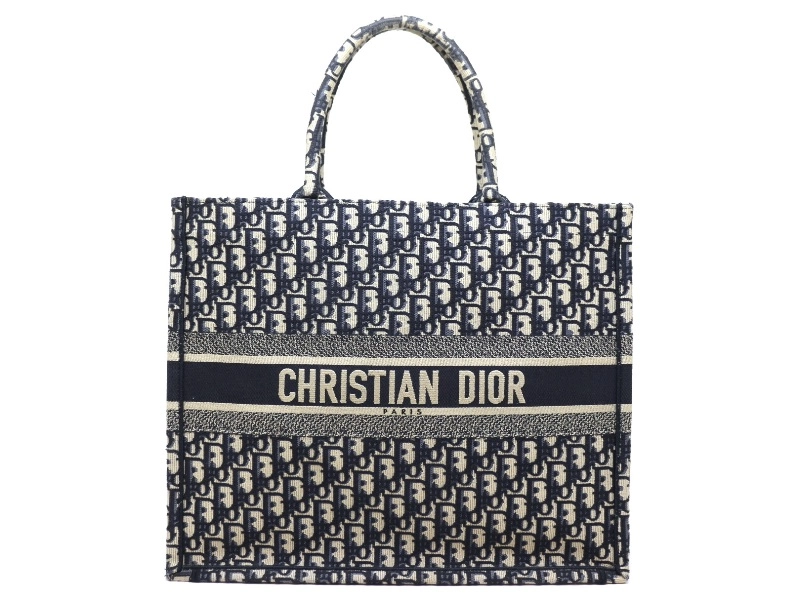 Dior ディオール ブックトート Book Tote バッグ ラージ オブリーク