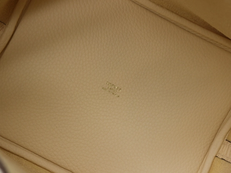 HERMES エルメス ピコタンロックMM ハンドバッグ ナタ B刻 2023年 トリヨンクレマンス GP ゴールドメッキ金具 2120000352102【200】