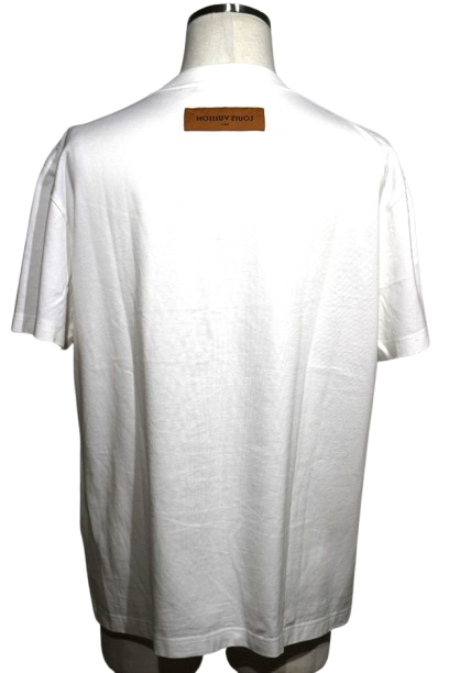 LOUIS VUITTON ルイヴィトン ハウスプリントTシャツ メンズM ホワイト コットン RM2319 NPG HOY01W  （2143700178766）【200】 の購入なら「質」の大黒屋（公式）