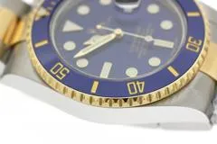 2014年並行品 ROLEX ロレックス サブマリーナー デイト 116613LB ブルー文字盤 セラミック/ステンレス/イエローゴールド 自動巻き【472】SJ