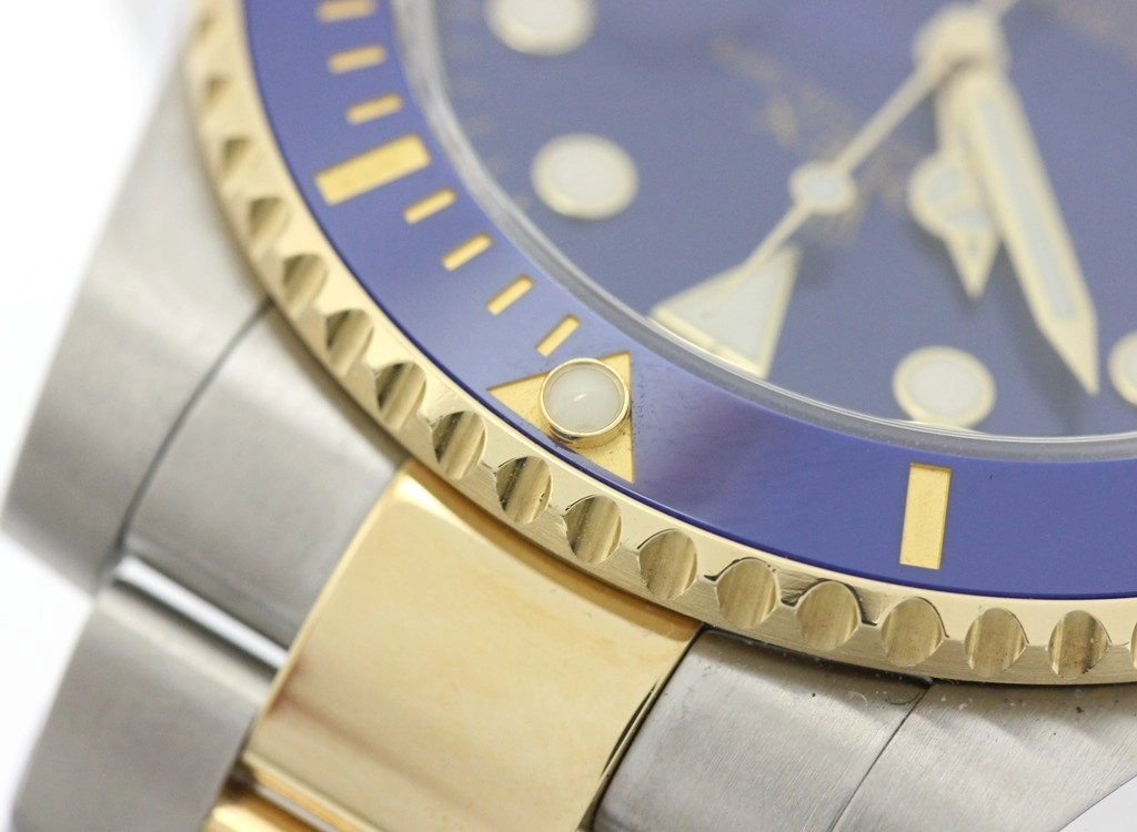 2014年並行品 ROLEX ロレックス サブマリーナー デイト 116613LB ブルー文字盤 セラミック/ステンレス/イエローゴールド 自動巻き【472】SJ