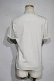 HERMES　エルメス　トップス　Tシャツ　レディース40　ホワイト　ピンク　ブラック　コットン　2E4613DU　マイクロ カルトゥッシュ（2143000675026）【200】
