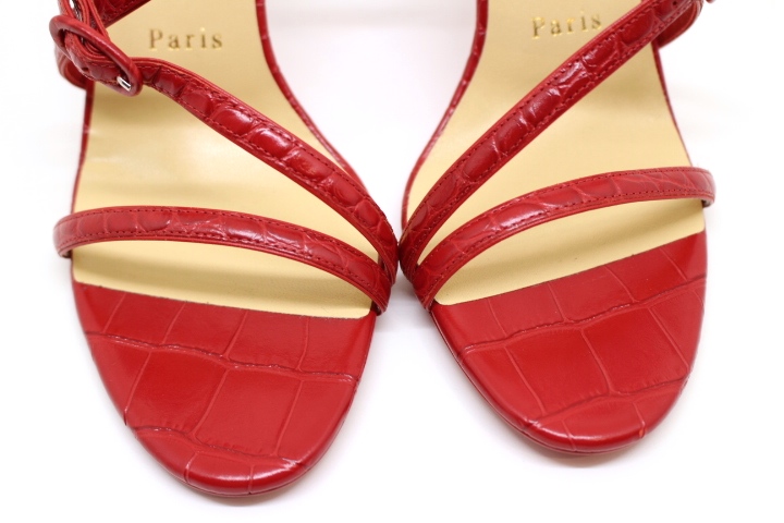 ルブタン パンプス サンダル 38 Christian Louboutin ルブタン 靴 サンダル レディース38 レッド