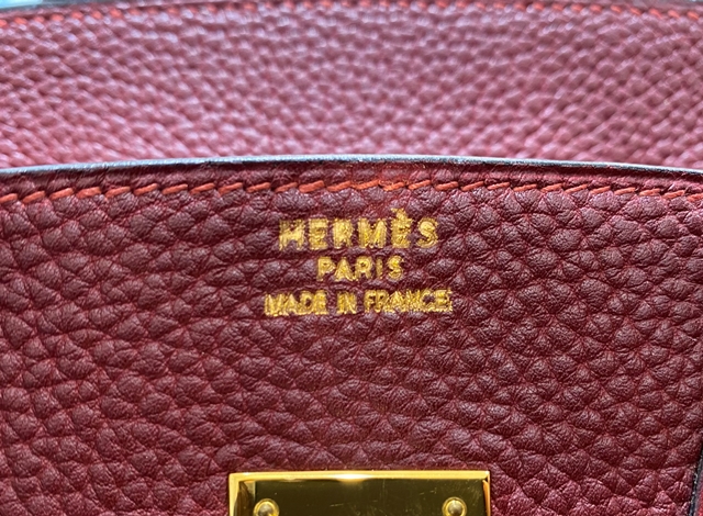 HERMES エルメス バーキン35 ルージュアッシュ/GP フィヨルド