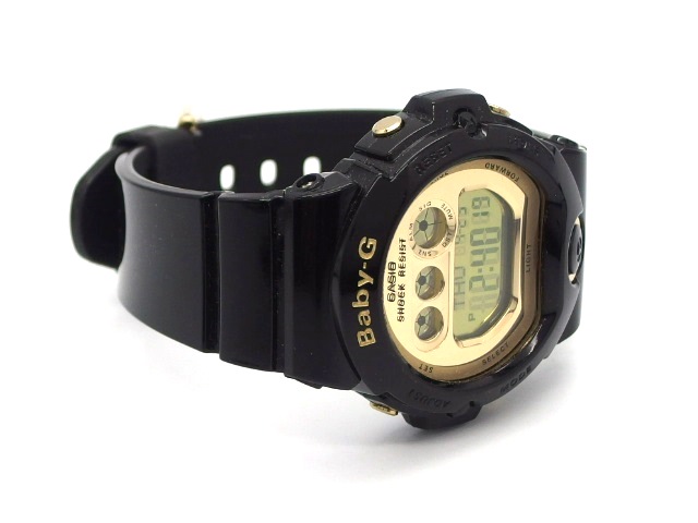 カシオ Baby-G 腕時計 クォーツ ウォッチ 黒 ゴールド BG-6901