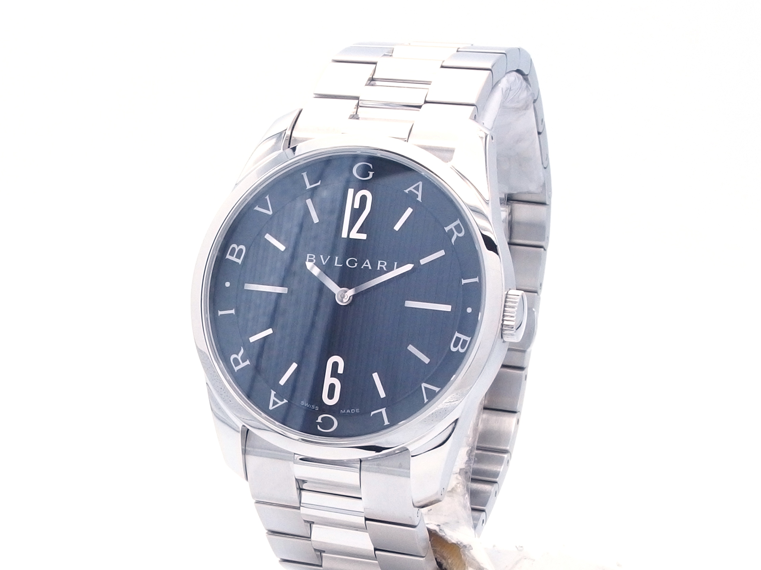 BVLGARI ブルガリ ソロテンポ ST42S ブラック SS クォーツ
