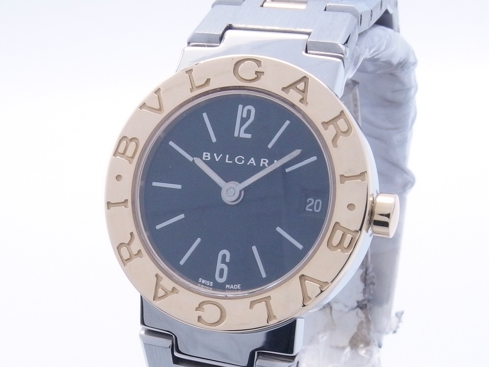 BVLGARI ブルガリ ブルガリブルガリ BB23SG ブラック YG/SS レディース