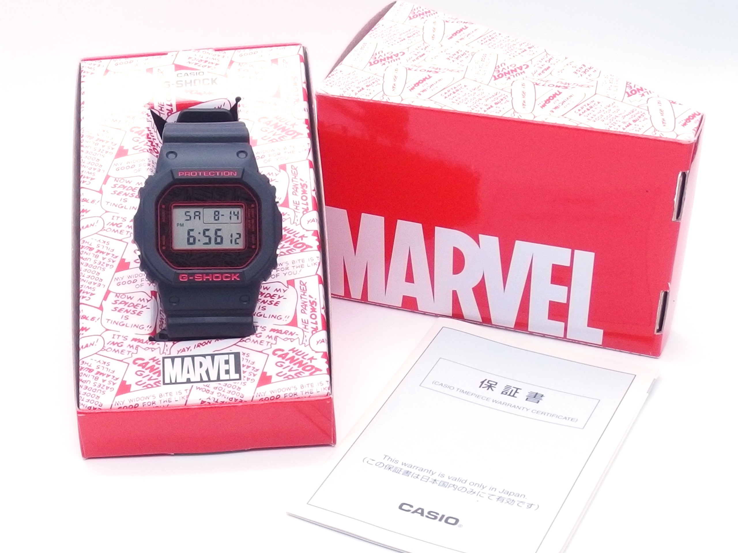 100％本物保証！ G-SHOCK MARVEL DW-5600MARVEL-1JR kids-nurie.com