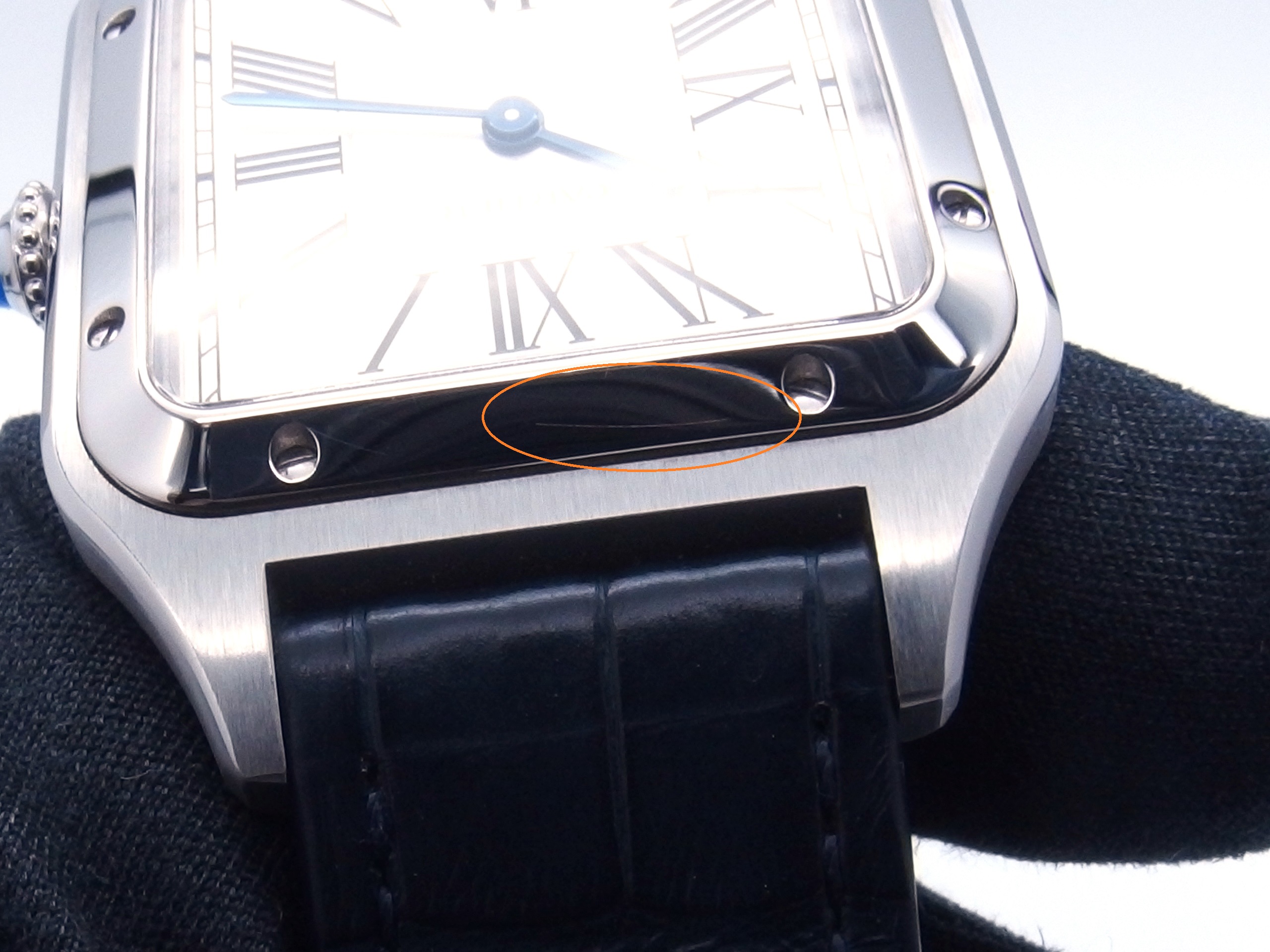 Cartier カルティエ サントスデュモンLM WSSA0022 SS/革