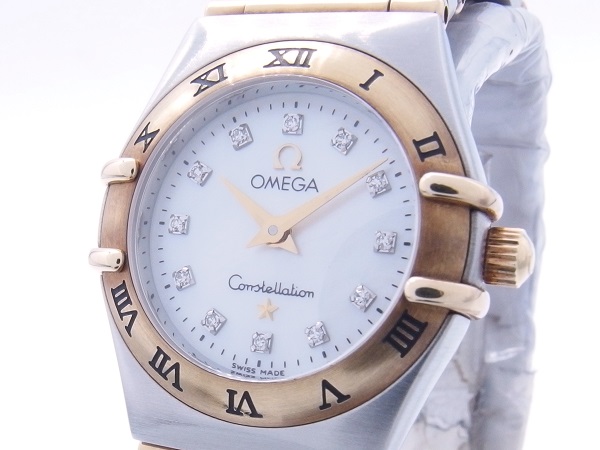 OMEGA オメガ コンステレーション 1262.75 YG/SS ホワイト シェル 12P ...