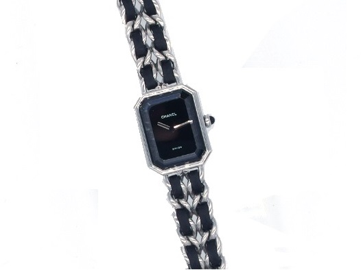 T949 シャネル プルミエールL H0451 シルバー×レザー クォーツ 楽天市場】シャネル CHANEL プルミエール ブラック シルバー