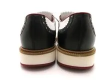 GUCCI　グッチ　革靴　ゴルフシューズ　レザー　ホワイト/ブラック/レッド　メンズ10　【432】