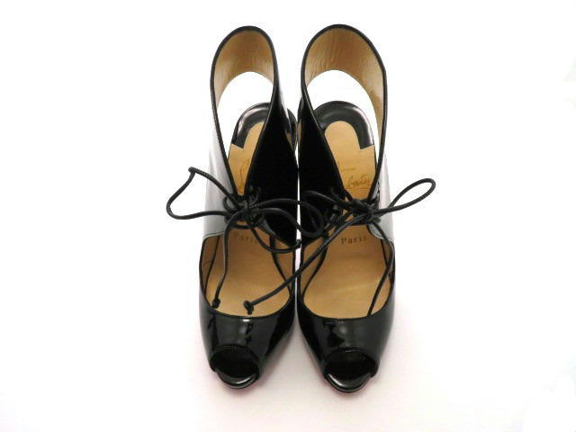 Christian Louboutin クリスチャンルブタン サンダル レディース36 ブラック エナメル (2143400137452)【200】 Christian Louboutin クリスチャンルブタン サンダル レディース36 ブラック エナメル (2143400137452)【200】