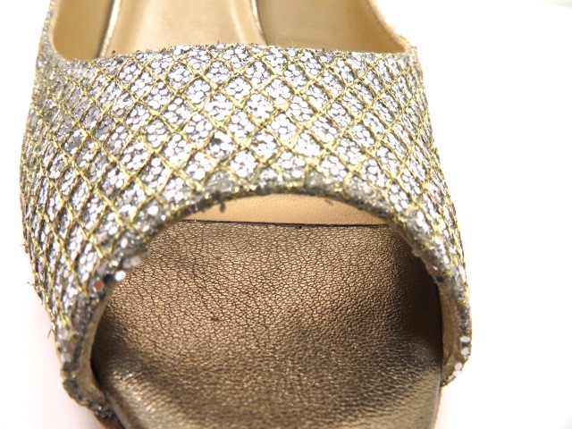 JIMMY CHOO ジミーチュウ パンプス シルバー/ゴールド ラメ JIMMY CHOO ジミーチュウ パンプス シルバー/ゴールド ラメ