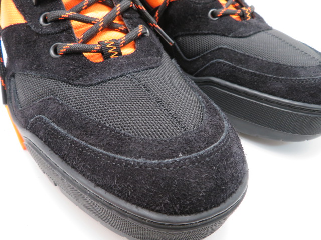 ルイヴィトン スニーカー メンズ8ハーフ ブラック オレンジ スウェード