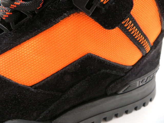 ルイヴィトン スニーカー メンズ8ハーフ ブラック オレンジ スウェード