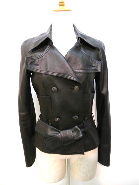 【希少】CHANEL ラムスキン レザージャケット ビーズ装飾 裏地シルク レア！CHANELラムスキンジャケット - メルカリ