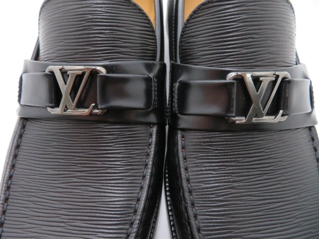 ルイヴィトン　革靴　メンズ8ハーフ　ブラック　レザー　（2148103454288）【432】 image number 7