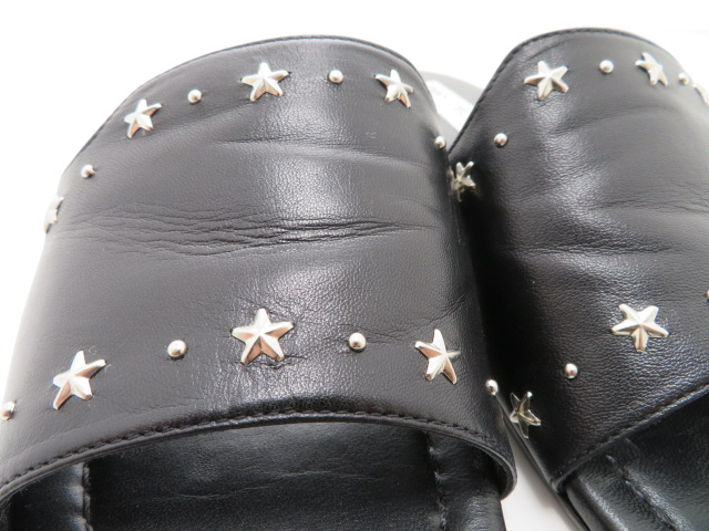 ジミーチュウ　サンダル　美品　ブラック Jimmy Choo Azia 95mm スクエアトゥ サンダル | ブラック