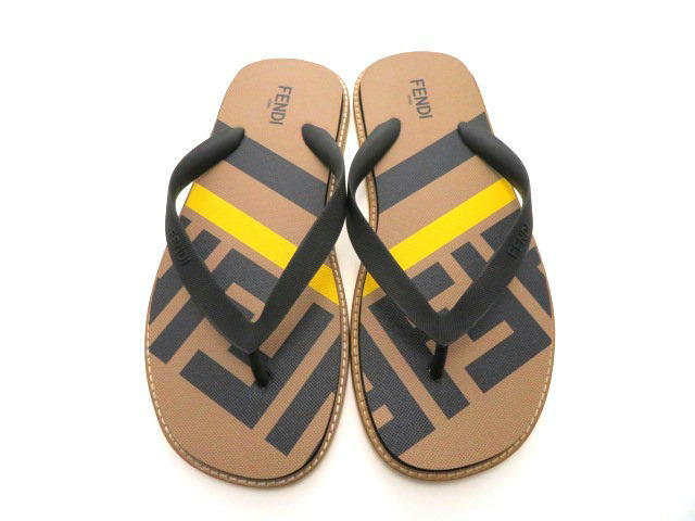 FENDI　メンズサンダル 楽天市場】FENDI フェンディ FF Logo Slider Slippers 8X6749