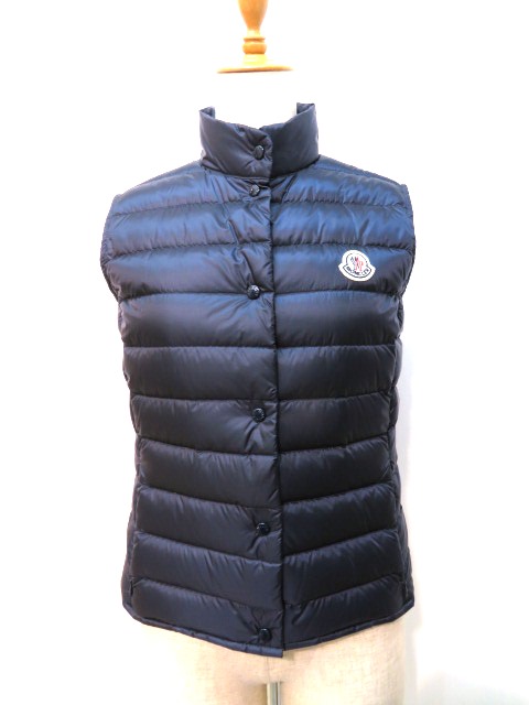 モンクレール ダウン ベスト ネイビー レディース0 ナイロン Liane 432 の購入なら 質 の大黒屋 公式