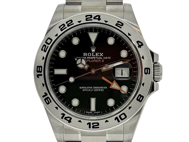 2020年正規品 ROLEX ロレックス 腕時計 216570 エクスプローラーⅡ ブラック文字盤 ステンレススチール メンズ【200】C