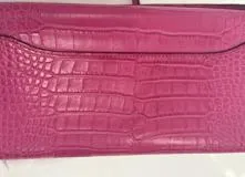 HERMES　エルメス　コンスタンス・トゥーゴー　ローズ　ショッキング　アリゲーターマット　シルバー金具　B刻印（2023年頃製造）【472】SS